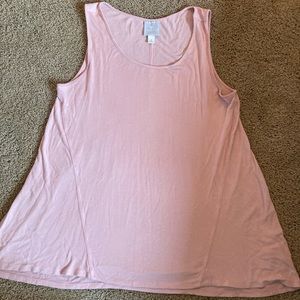 Pink comfy oversized tank top